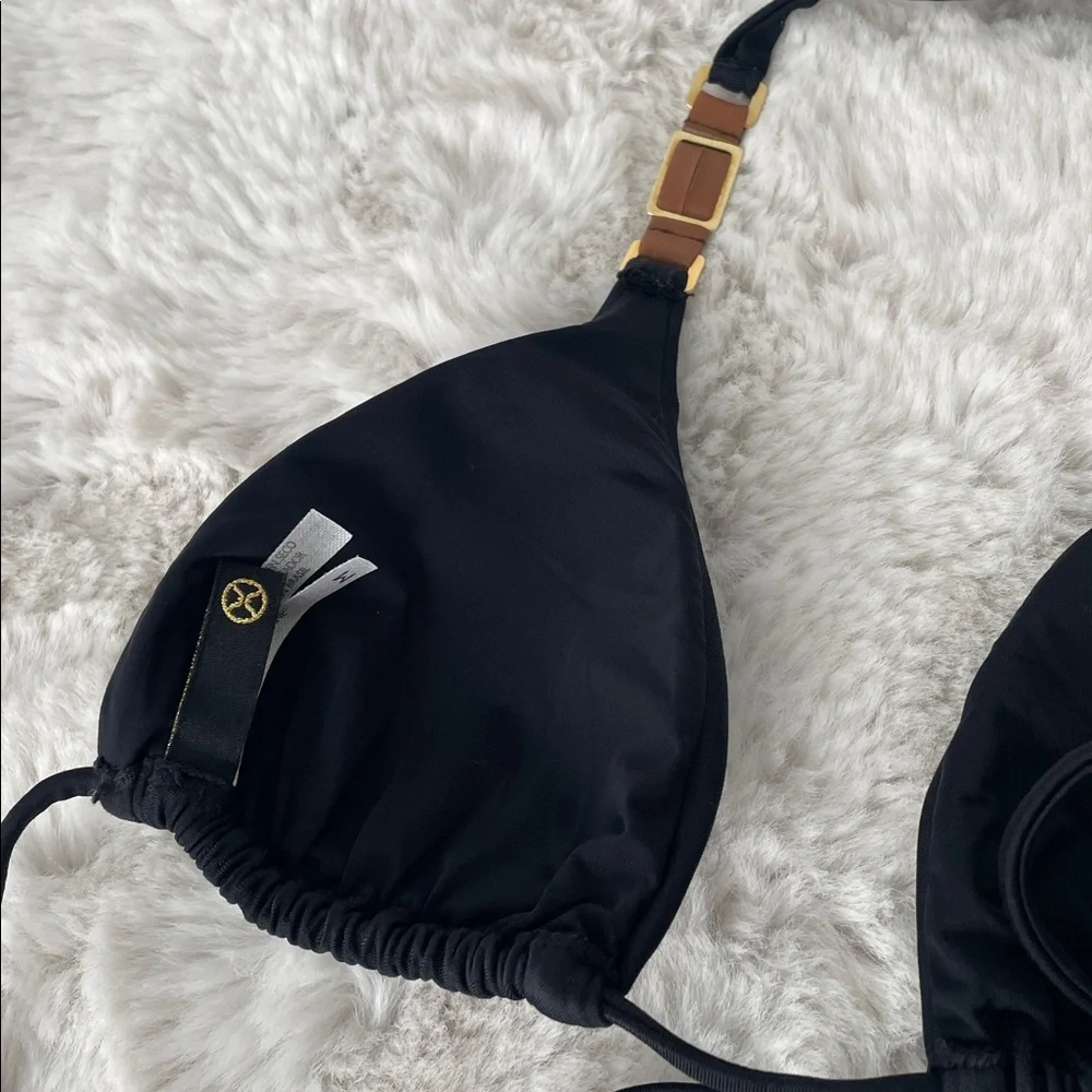 VIX Bikini Top with Gold and leather accent - Picture 8 of 8